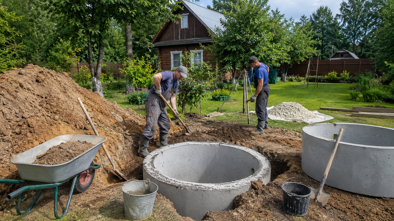 Копка колодца на дачном участке в Талдомском округе