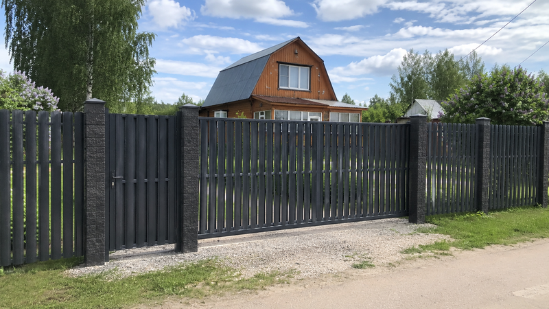 Забор для дачного участка в Талдомском районе